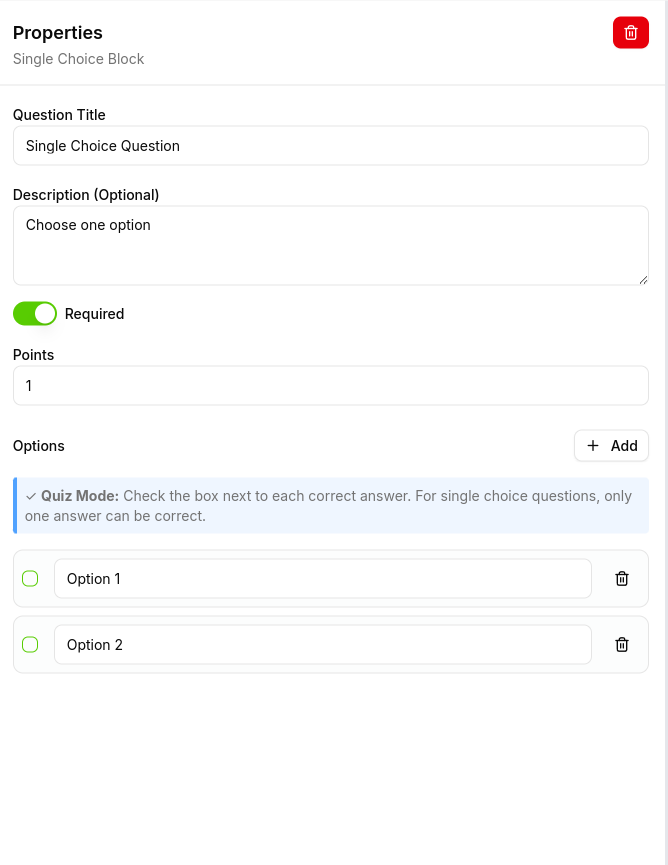 Edit Question Details