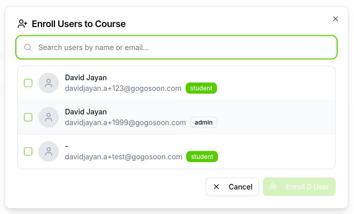 Manual Enrollment Process
